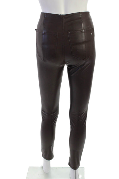 Rag & Bone Womens Ankle Jeggings Brown 100% Polyester Petite Size XS