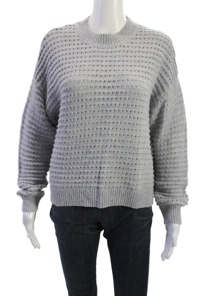 525 Unisex Gray Pullover Sweater Crew Neck Long Sleeve Size S