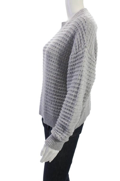 525 Unisex Gray Pullover Sweater Crew Neck Long Sleeve Size S