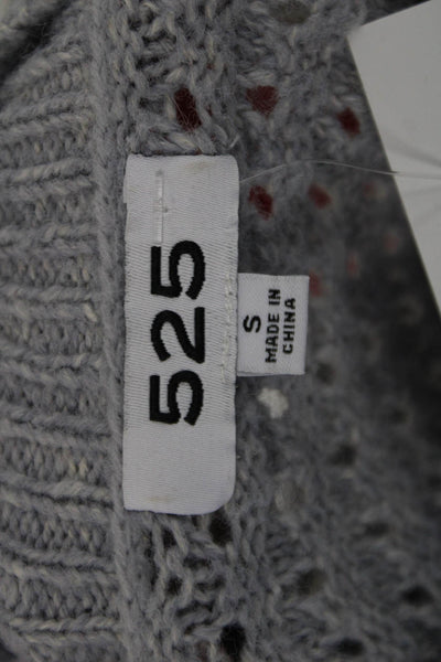 525 Unisex Gray Pullover Sweater Crew Neck Long Sleeve Size S