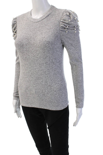 Zara Unisex Pullover Sweater Gray Crew Neck Long Sleeve Polyester Size S
