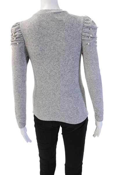 Zara Unisex Pullover Sweater Gray Crew Neck Long Sleeve Polyester Size S