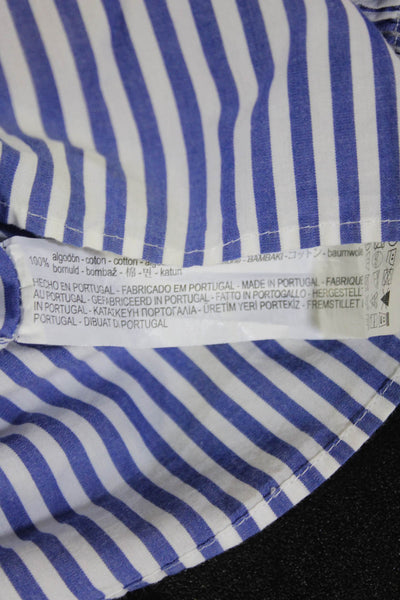 Zara Woman Womens Striped Blue Shirt Dress Cotton Size XS