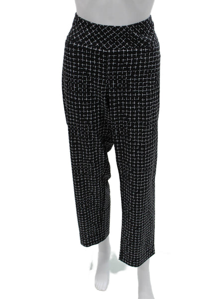 Tail Womens Cropped Black Geometric Pants Size 16