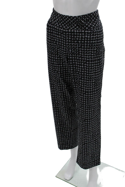 Tail Womens Cropped Black Geometric Pants Size 16