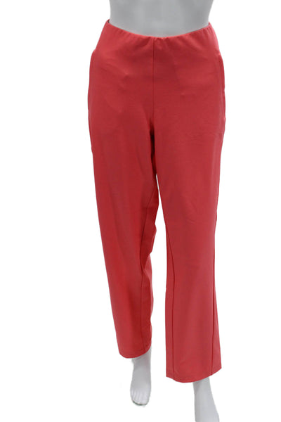 Tail Womens Dress Pants Red Stretch Polyester Inseam 30 Size 14 Tall