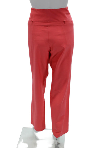 Tail Womens Dress Pants Red Stretch Polyester Inseam 30 Size 14 Tall