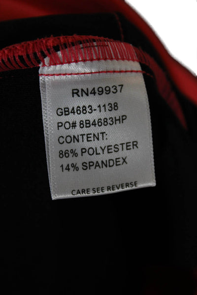 Tail Womens Red Cropped Capri Pants Polyester Spandex Stretch Size 16