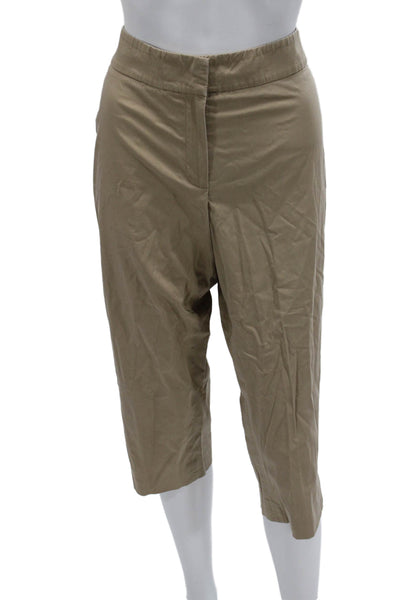 Dana Buchman Womens Beige Capri Khakis Size 4