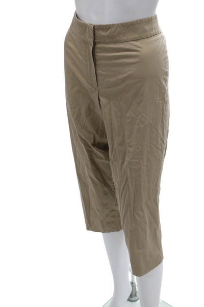 Dana Buchman Womens Beige Capri Khakis Size 4