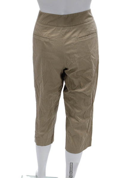 Dana Buchman Womens Beige Capri Khakis Size 4