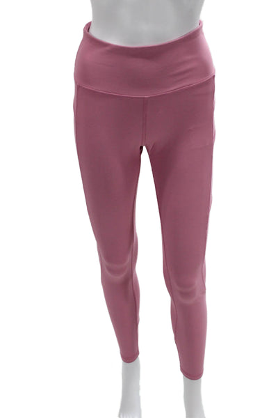 X By Gottex Womens Ankle Leggings Pink Polyester Spandex Size M