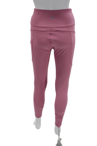 X By Gottex Womens Ankle Leggings Pink Polyester Spandex Size M