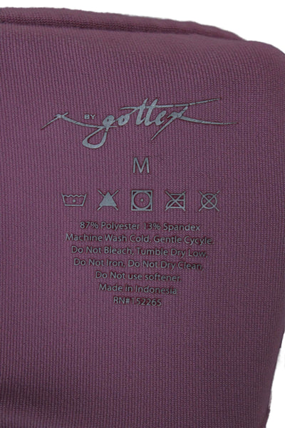 X By Gottex Womens Ankle Leggings Pink Polyester Spandex Size M