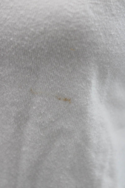 Supreme Womens Basic T-Shirt White Cotton Crew Neck Short Sleeve Size S