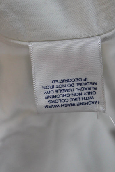 Supreme Womens Basic T-Shirt White Cotton Crew Neck Short Sleeve Size S