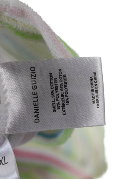 Guizio Womens 90s Striped Light Blue Sleeveless Camisole Round Neck Size XL