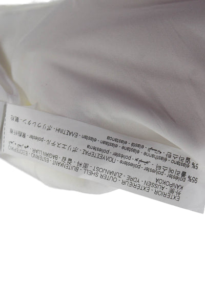 Zara Women Bodycon Mini Dress White Zip 100% Polyester Size S