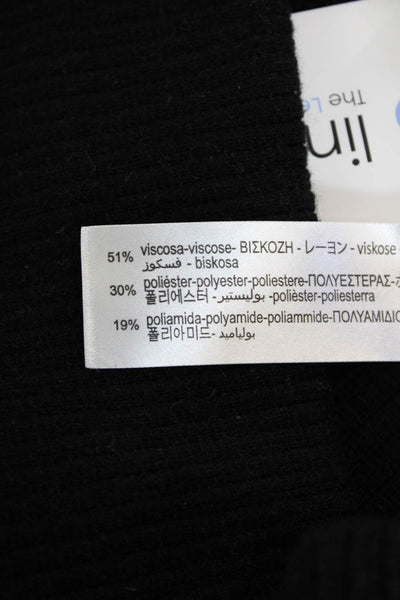 Zara Womens A-Line Mini Skirt Black Viscose Blend Size M