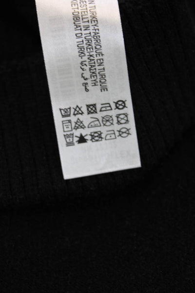 Zara Womens A-Line Mini Skirt Black Viscose Blend Size M
