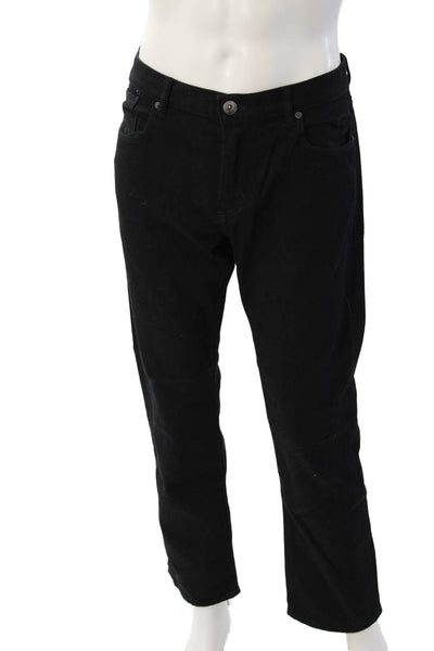 Banana Republic Mens Black Classic Pants Button Closure Size 33