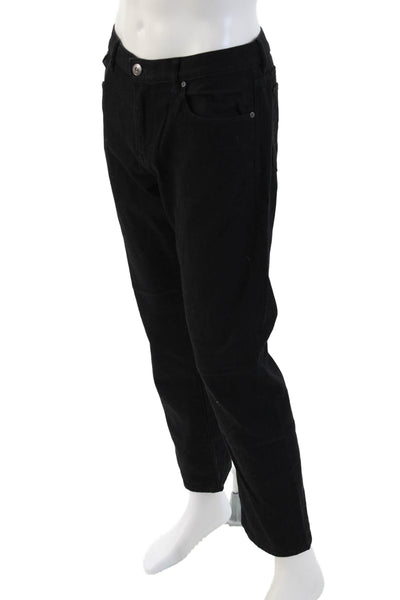 Banana Republic Mens Black Classic Pants Button Closure Size 33