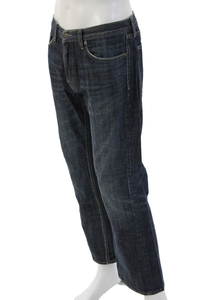 Banana Republic Mens Straight Dark Blue Cotton Jeans Size 33