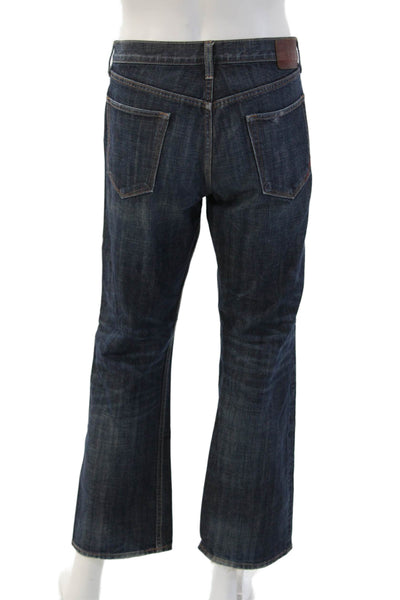 Banana Republic Mens Straight Dark Blue Cotton Jeans Size 33
