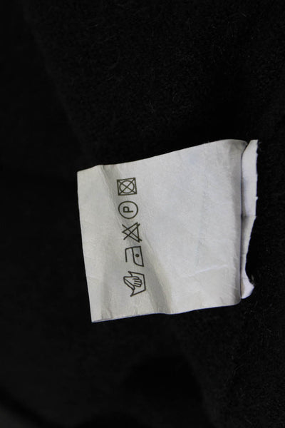 Natacha Unisex Turtleneck Pullover Black Viscose Blend Long Sleeve Size S