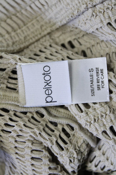 Peixoto Swim Womens Beige Maxi Straight Pencil Skirt Size S