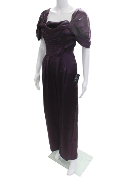 Lulus Women Jumpsuit Purple Sleeveless Square Neck Size XS