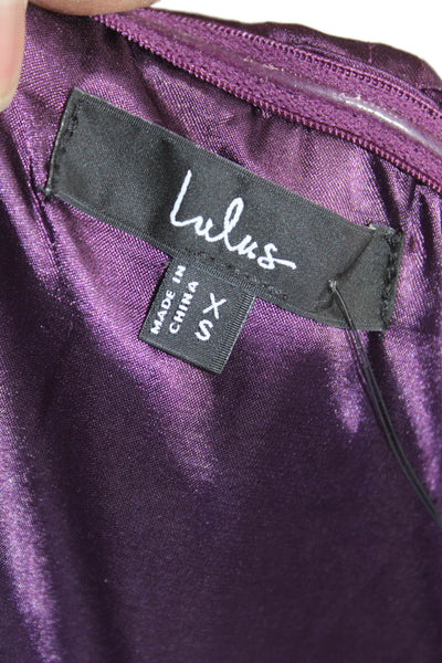 Lulus Women Jumpsuit Purple Sleeveless Square Neck Size XS