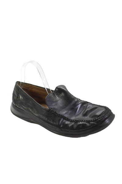 Cole Haan Mens Leather Casual Slip On Loafers Black Size 11