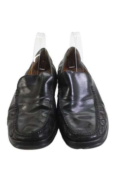 Cole Haan Mens Leather Casual Slip On Loafers Black Size 11