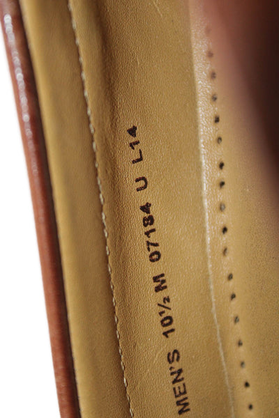 Cole Haan Mens Leather Square Toe Slip On Loafers Brown Size 10.5