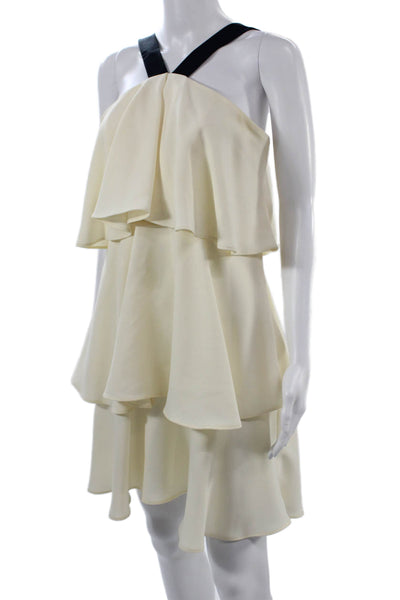Rachel Zoe Womens Trapeze Swing Sleeveless Beige Dress Size 8