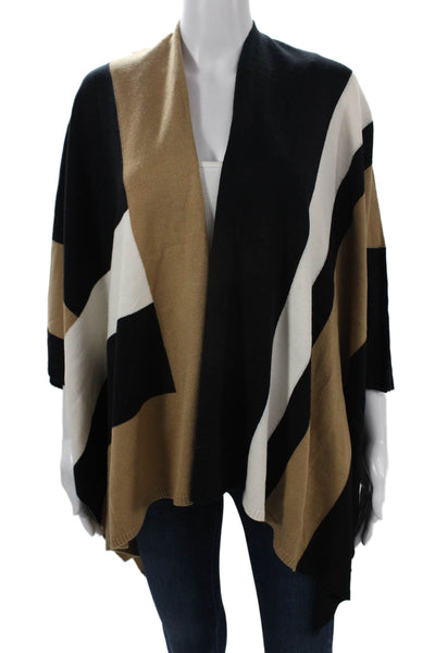 Parrish Unisex Beige Geometric Acrylic Sweaters Art Size One Size