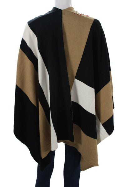 Parrish Unisex Beige Geometric Acrylic Sweaters Art Size One Size