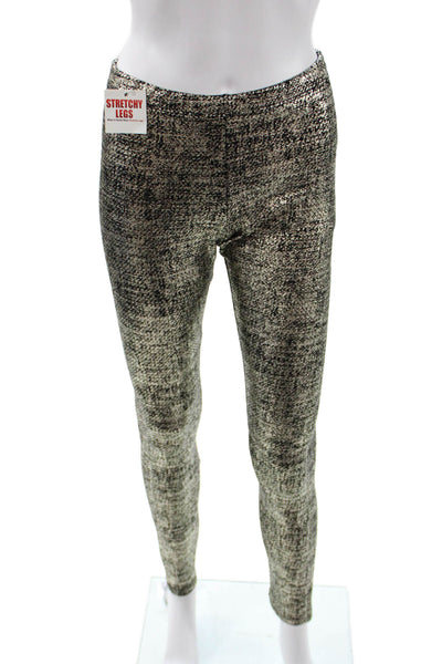 Adrienne Women Ankle Jeggings Black Grunge Fall Size M