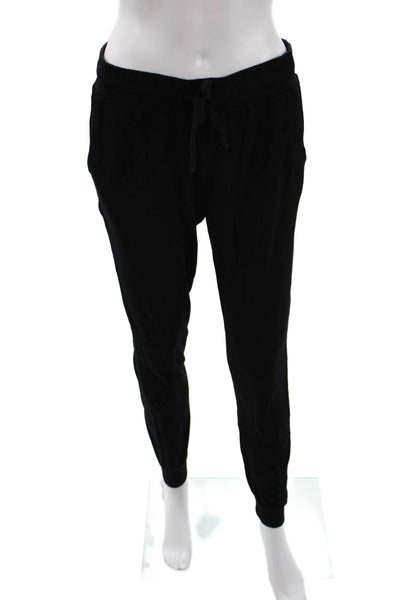 Z Supply Womens Jogger Sweatpants Black Drawstring Size S
