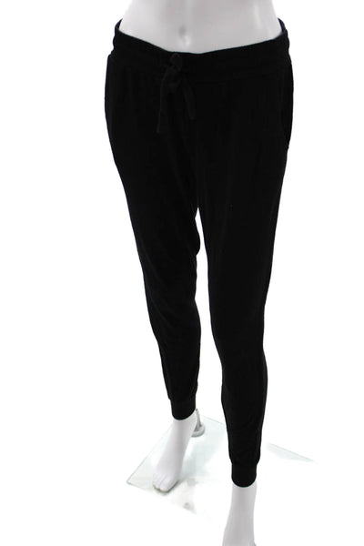 Z Supply Womens Jogger Sweatpants Black Drawstring Size S
