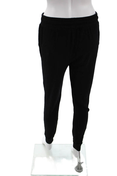 Z Supply Womens Jogger Sweatpants Black Drawstring Size S