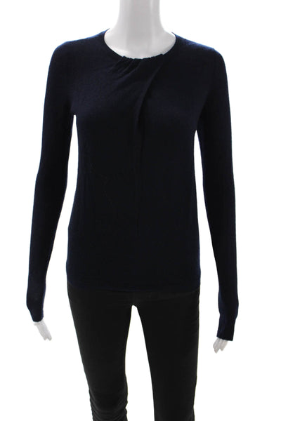 Vince Unisex Pullover Cashmere Crew Neck Dark Blue Sweater Size XS