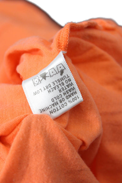 Standard James Perse Women Orange Cotton Crewneck Tee Size 1