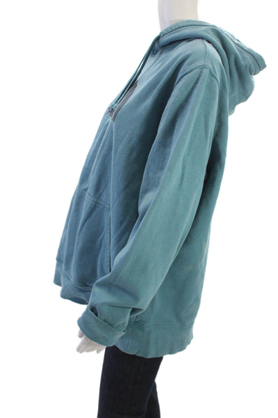 The North Face Unisex Pullover Hoodie Blue Graphic Long Sleeve Size XL