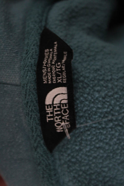 The North Face Unisex Pullover Hoodie Blue Graphic Long Sleeve Size XL