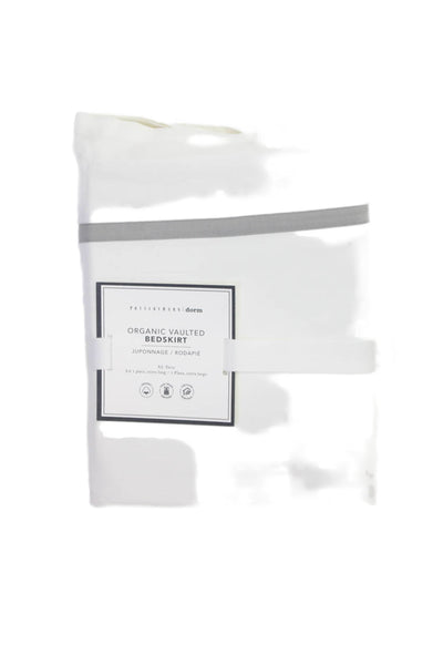 Pottery Barn Unisex Adults Bedskirt Set White Size XL Twin
