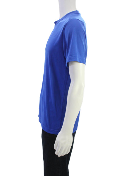 Nike Mens Blue Short Sleeve Crew Neck Polyester T-Shirt Size L