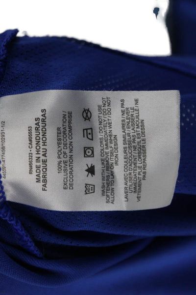Nike Mens Blue Short Sleeve Crew Neck Polyester T-Shirt Size L