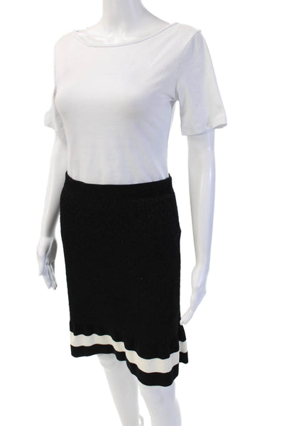Moschino Boutique Women Straight Pencil Skirt Knee Length Black Size 10